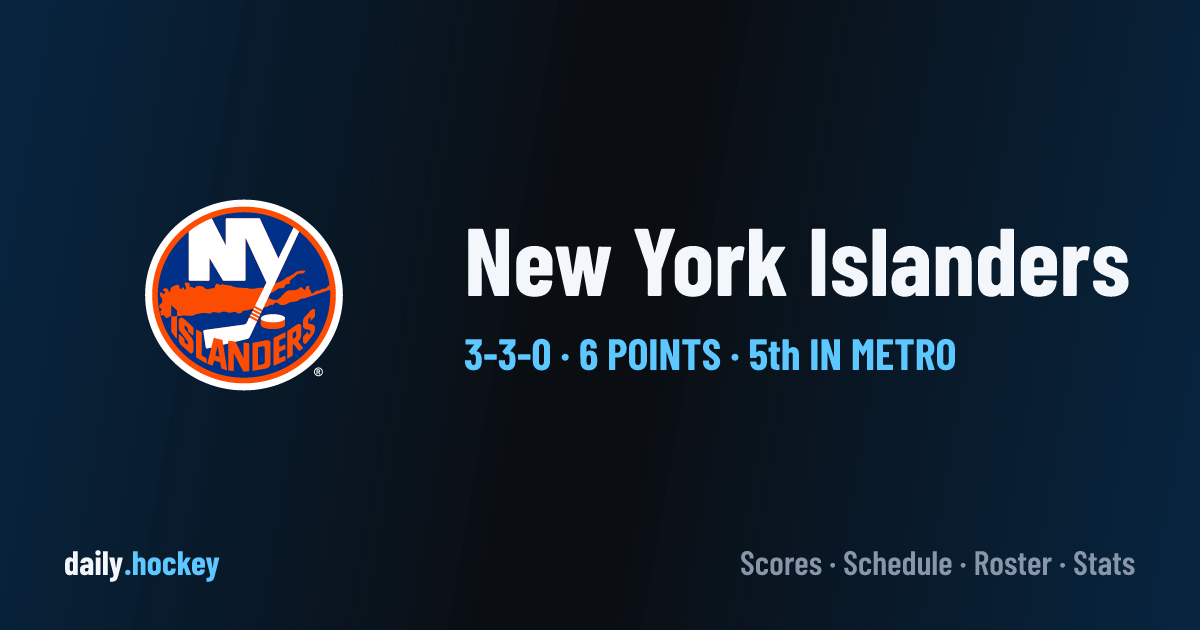 New York Islanders Schedule 2026-27: Dates, Times, TV & Results · daily ...